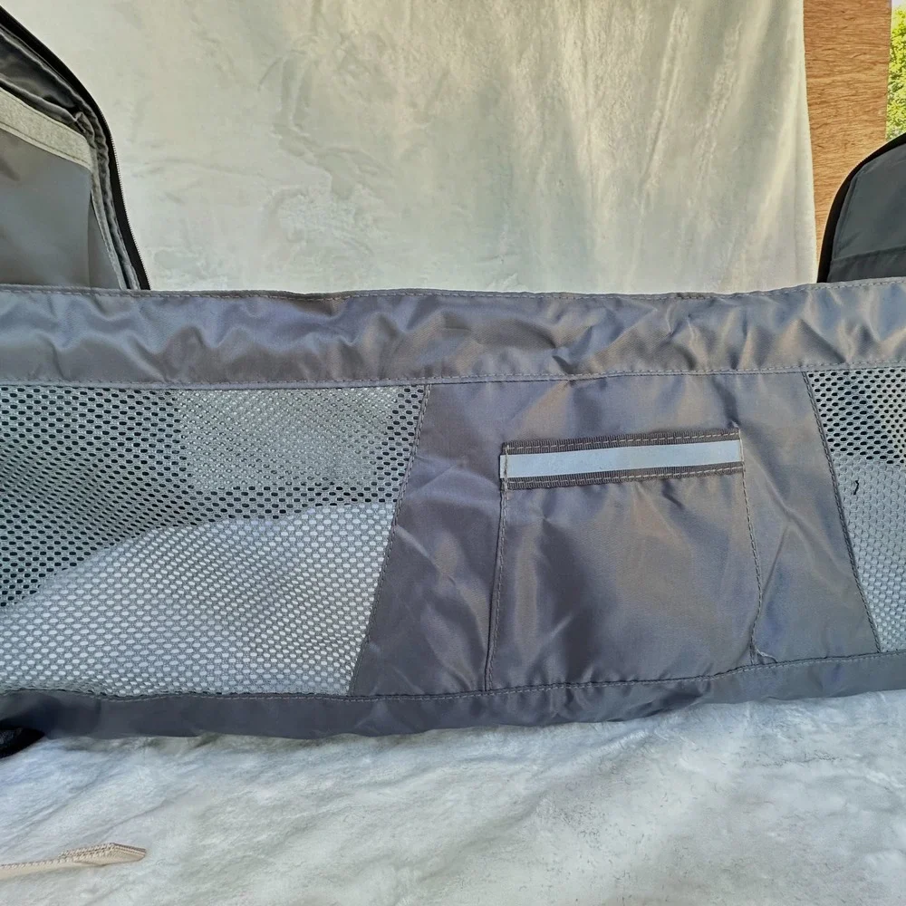 Diaper Bag Backpack Black Portable Bassinet Changing Station Insulated Pockets